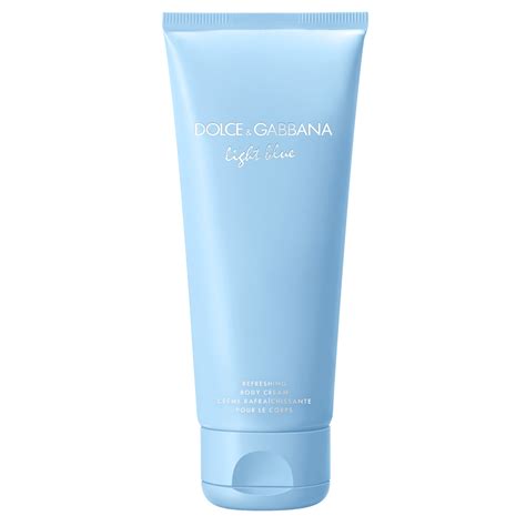 d&g light blue body cream.